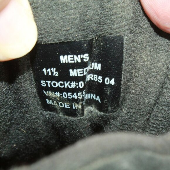 LL Bean Black Suede Lace Up Insulated Waterproof Hiking Boots Size 11.5 M main image 8